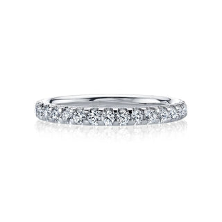 Round Diamond U-Prong Set Comfort Fit Eternity Band thumbnail
