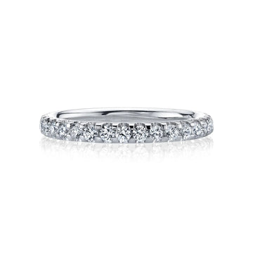 Round Diamond U-Prong Set Comfort Fit Eternity Band
