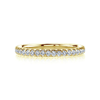 Round Diamond U-Prong Set Comfort Fit Band thumbnail