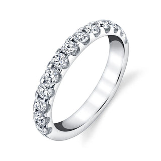18K White Gold Round Diamond U-Prong Set Comfort Fit Band, 1.5ct G-H, SI1-SI2 thumbnail