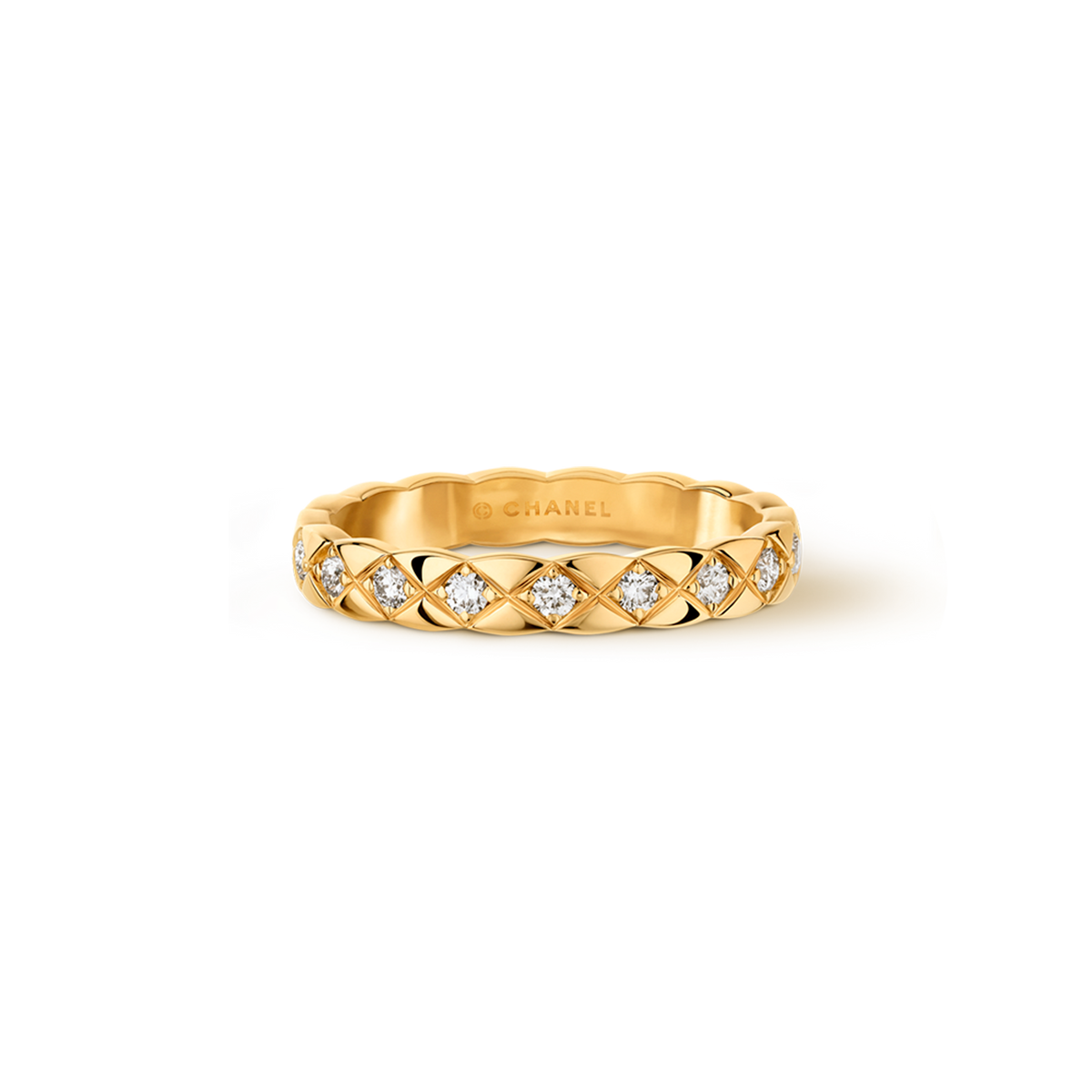 CHANEL Coco Crush Ring – Yellow Gold with Diamond - Image 1