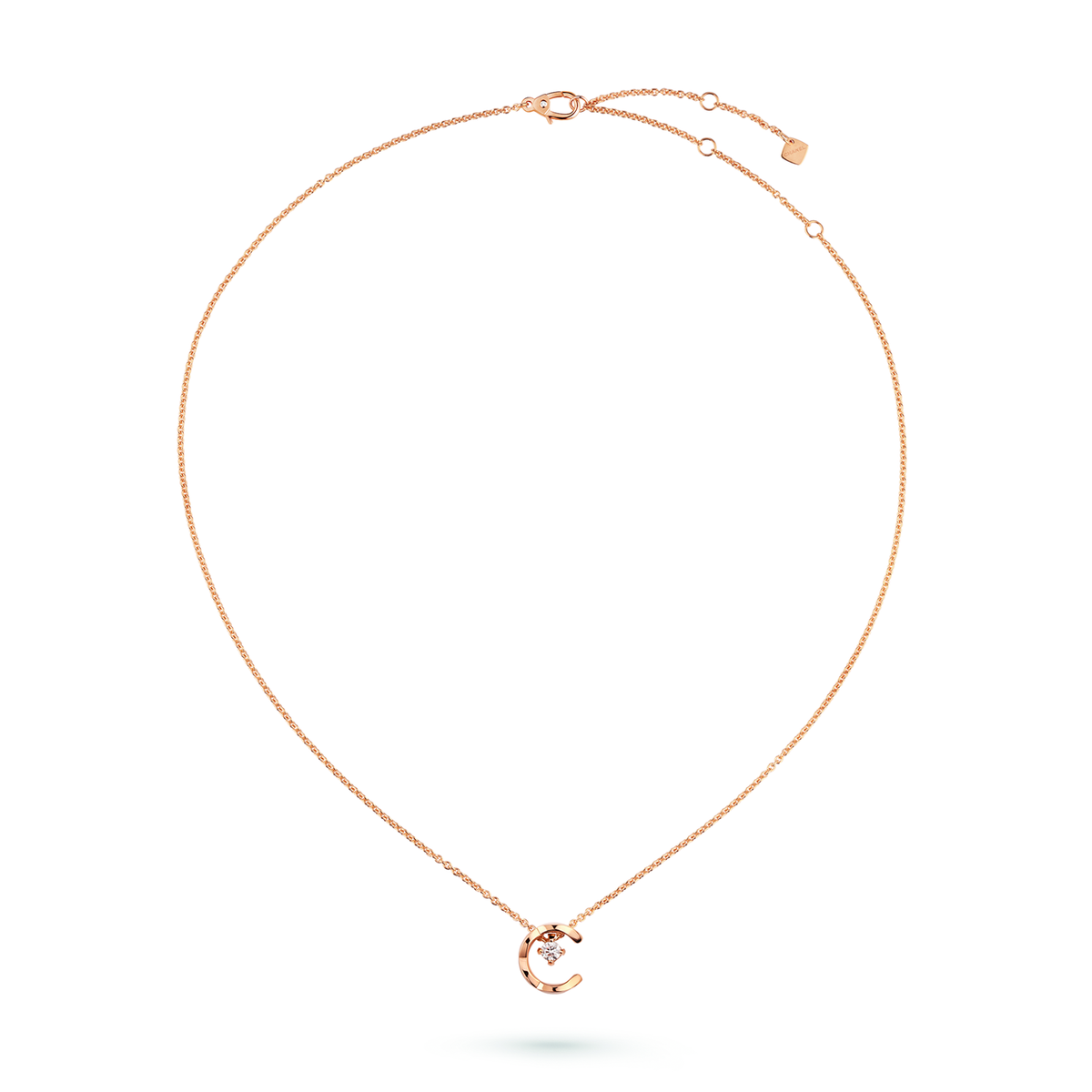 CHANEL Coco Crush Necklace – Beige Gold with Diamond - Image 1