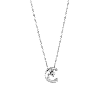 CHANEL Coco Crush Necklace – White Gold with Diamond thumbnail