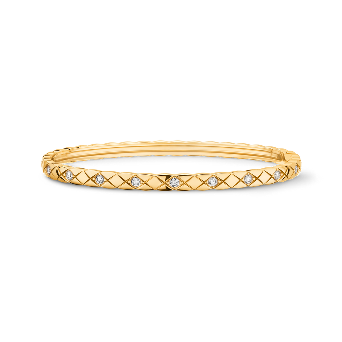 CHANEL Coco Crush Bracelet – Yellow Gold with Diamond - Image 1