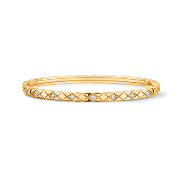 CHANEL Coco Crush Bracelet – Yellow Gold with Diamond - Image 1