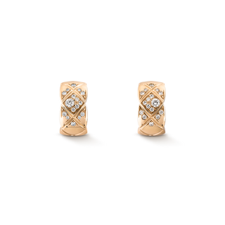 CHANEL Coco Crush Earrings – Beige Gold with Diamond thumbnail
