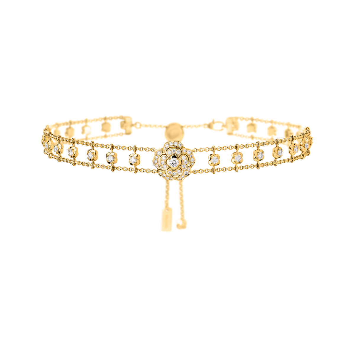BOUTON DE CAMÉLIA CHOKER