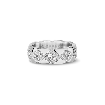 CHANEL Coco Crush Ring – White Gold with Diamond - Image 1