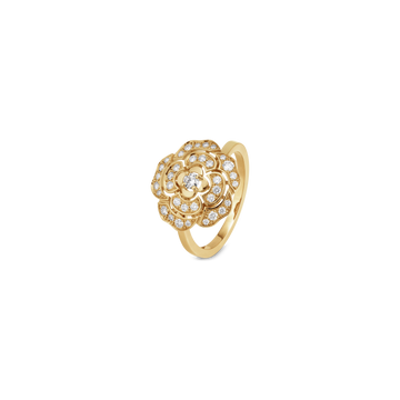 CHANEL Camélia Ring – Yellow Gold with Diamond - Image 2