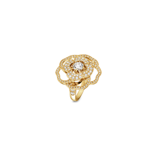 CHANEL Camélia Ring – Yellow Gold with Diamond thumbnail