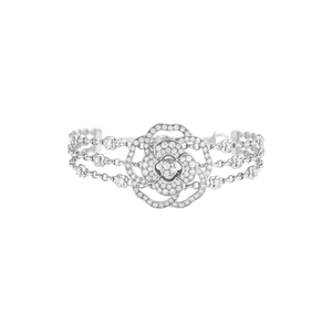 CHANEL Camélia Bracelet – White Gold with Diamond - Image 1