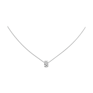 CHANEL Coco Crush Necklace – White Gold with Diamond - Image 1