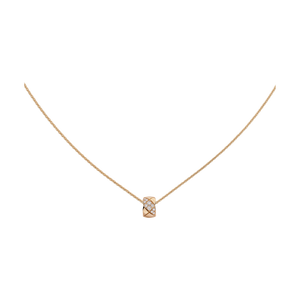 CHANEL Coco Crush Necklace – Beige Gold with Diamond - Image 1