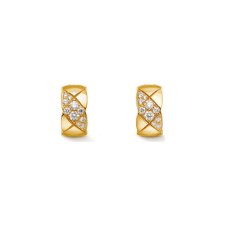 CHANEL Coco Crush Earrings – Yellow Gold with Diamond thumbnail