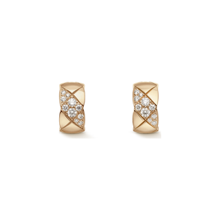 CHANEL Coco Crush Earrings – Beige Gold with Diamond thumbnail