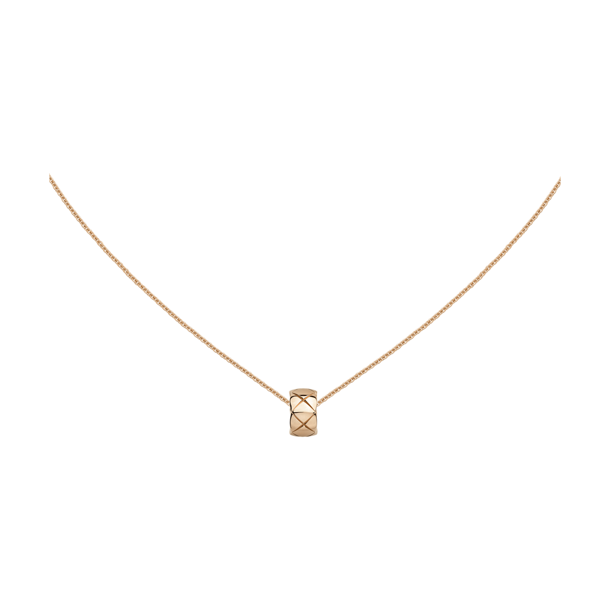CHANEL Coco Crush Necklace – Beige Gold - Image 1