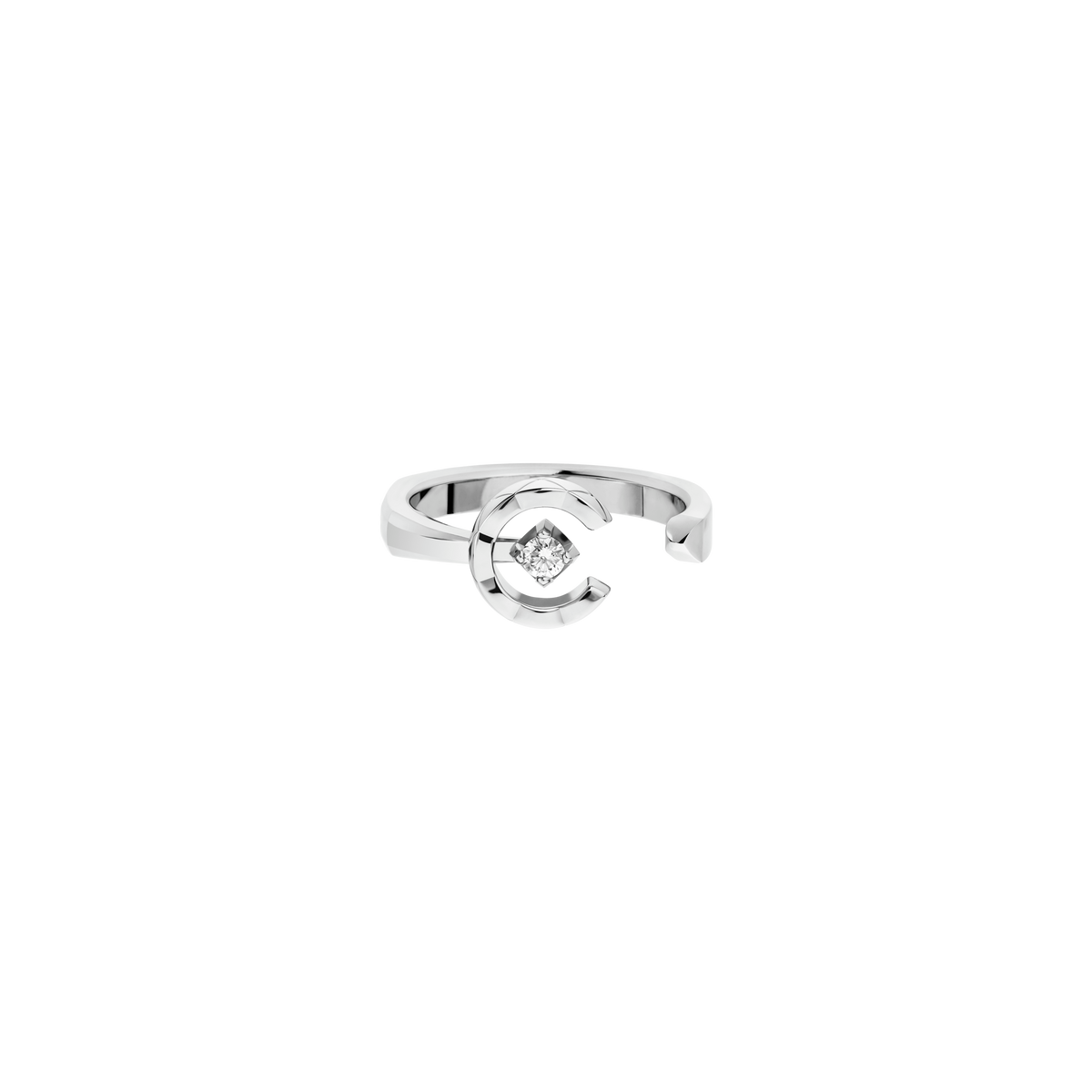 CHANEL Coco Crush Ring – White Gold with Diamond - Image 2