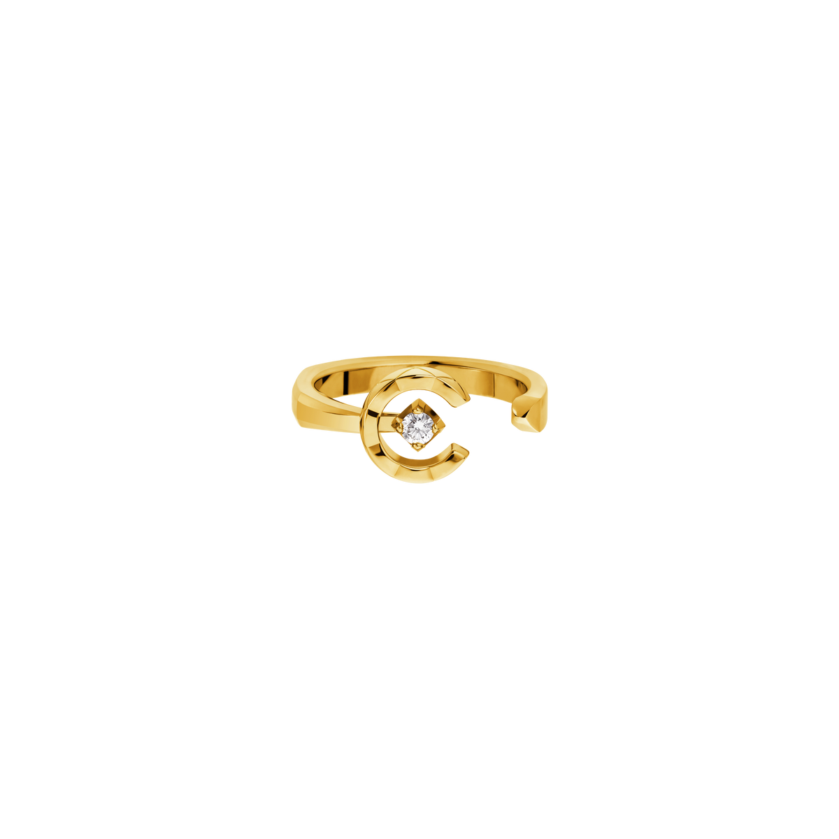CHANEL Coco Crush Ring – Yellow Gold with Diamond - Image 2