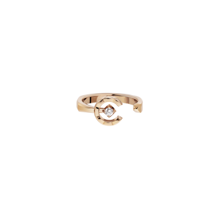 CHANEL Coco Crush Ring – Beige Gold with Diamond thumbnail
