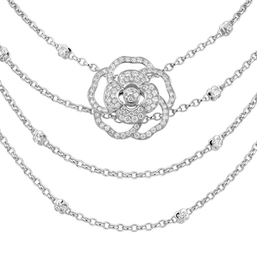 CHANEL Camélia Bloom plastron necklace - J13844