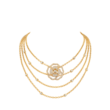 CHANEL Camélia Bloom plastron necklace - J13845