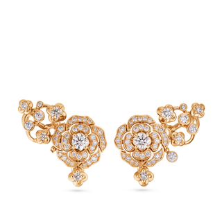 Bouton de Camélia crawling earrings thumbnail