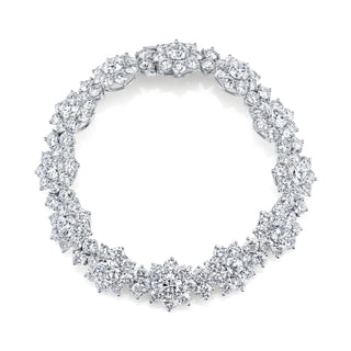 Platinum Diamond Tennis Bracelet - JBR071 thumbnail
