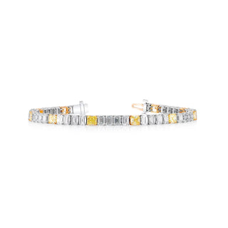 18K Yellow Gold / Platinum Diamond Bracelet thumbnail