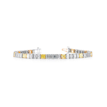 18K Yellow Gold / Platinum Diamond Bracelet