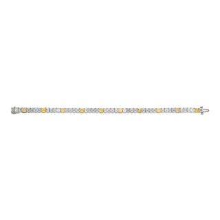 18K Yellow Gold / Platinum Diamond Bracelet thumbnail