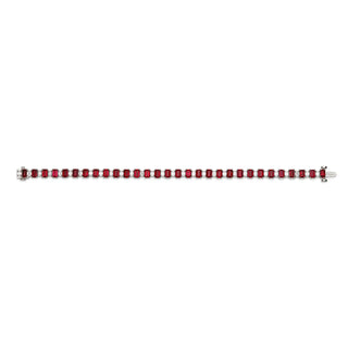 18K White Gold Ruby Diamond Bracelet thumbnail