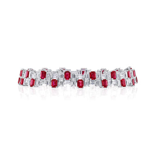 18K White Gold Ruby Bracelet thumbnail