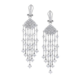 18K White Gold Diamond Earring thumbnail