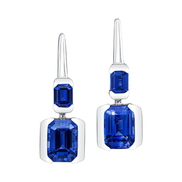 18K White Gold Earring
