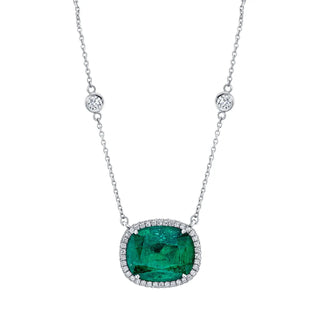 Platinum Emerald Necklace thumbnail