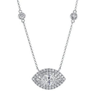 18K White Gold Diamond Necklace thumbnail