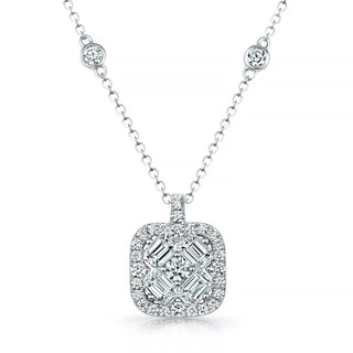 18K White Gold Diamond Necklace thumbnail