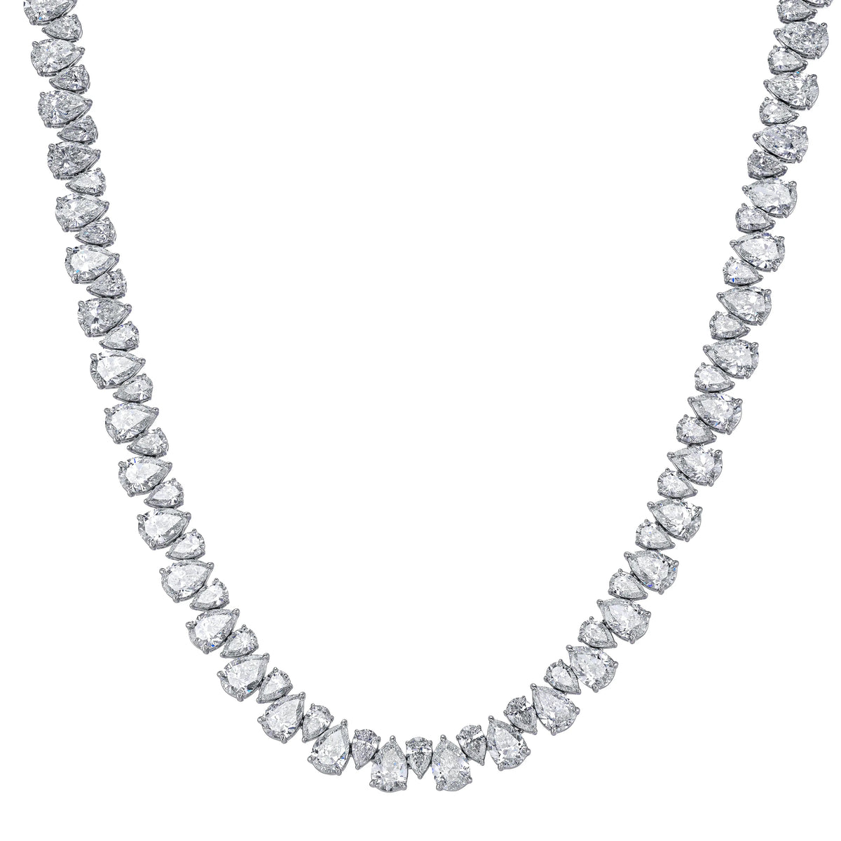 18K White Gold Diamond Necklace