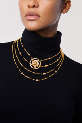 Camélia Bloom plastron necklace thumbnail