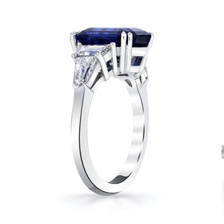 Platinum Sapphire Diamond Ring thumbnail
