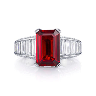 Platinum Ruby Diamond Ring thumbnail
