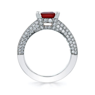 Platinum Ruby Diamond Ring thumbnail