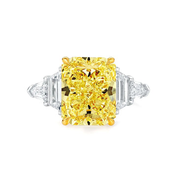 18K Yellow Gold / Platinum Diamond Ring