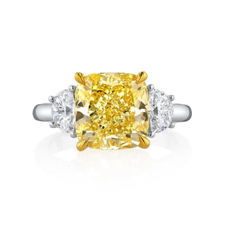18K Yellow Gold / Platinum Diamond Ring thumbnail