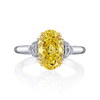 18K Yellow Gold / Platinum Diamond Ring thumbnail