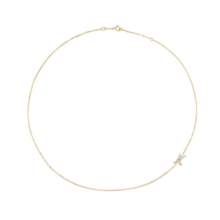 Single Diamond Initial Necklace thumbnail