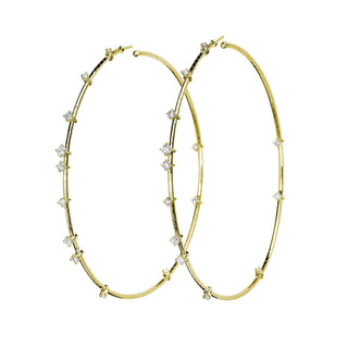 18K Yellow Gold Earrings 7.5cm thumbnail