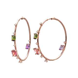 18K Pink Gold Earrings 4cm thumbnail