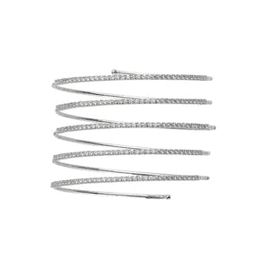 18K White Gold Bracelets 5 Rows