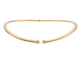 Mattia Cielo Pave Coil Collar Necklace - LJWR483E-Y thumbnail